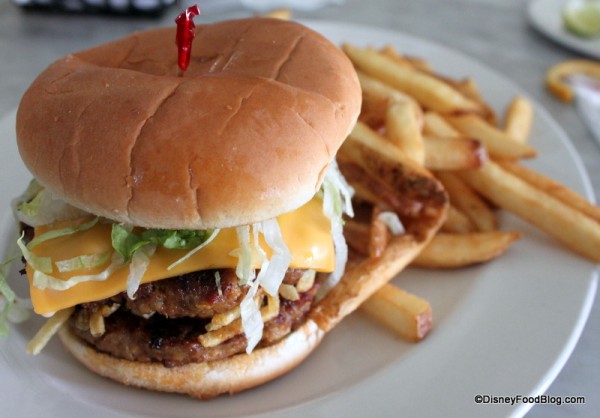 Double Cheeseburger and Fries