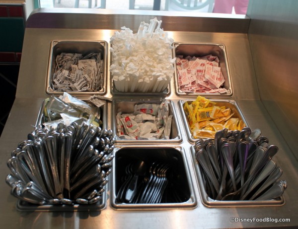 Condiments and Silver Ware