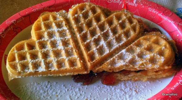 Heart-Shaped Waffle from Kringla Bakeri og Kafe in Epcot