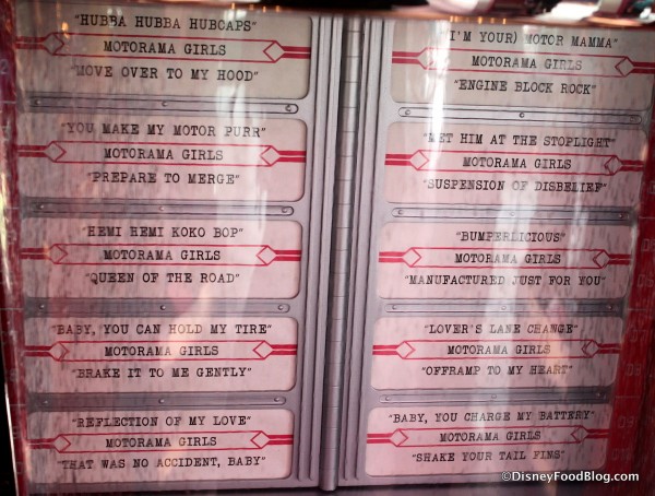 Jukebox Song Listing