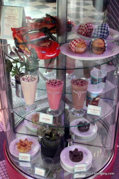 Full View of Display Cases at Each Ordering Kiosk