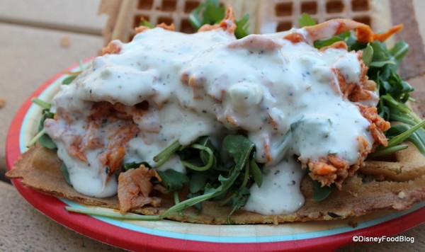 Close up of the dressing