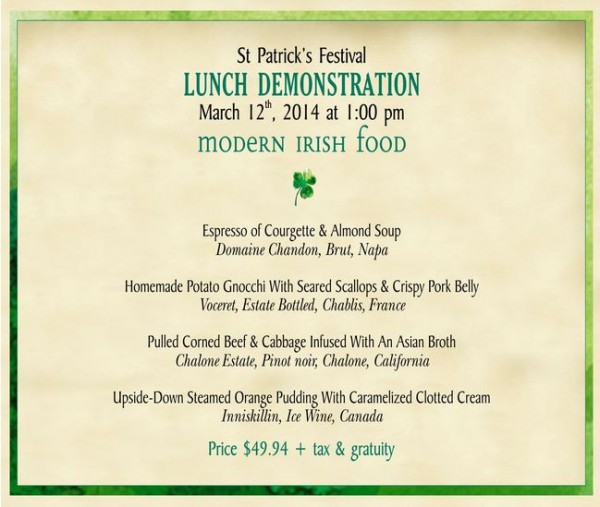 Raglan Road Lunch Information -- Click to Enlarge