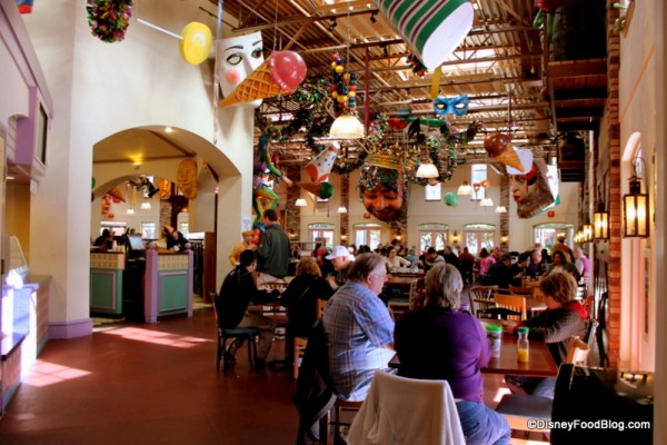 Mardi Gras props in dining room