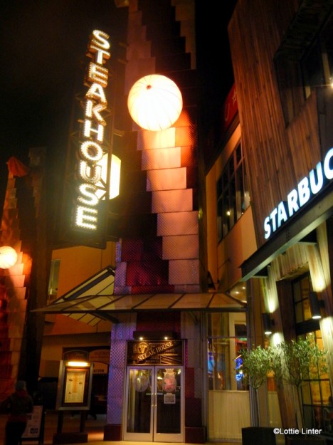 The entrance to the restaurant