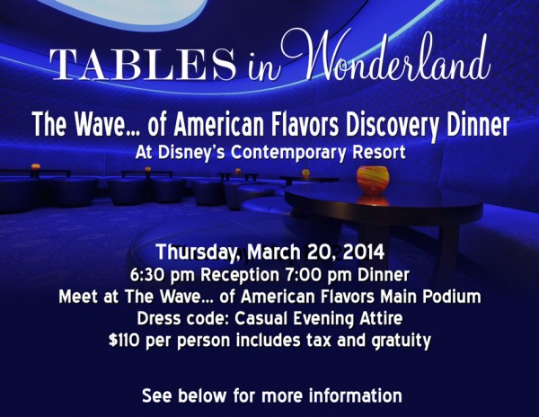 Discovery Dinner Details - click image for larger version