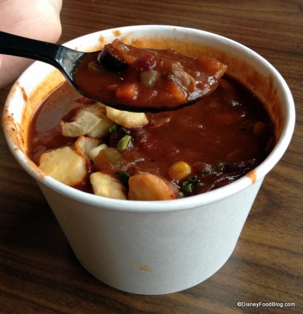 Bite full of veggies