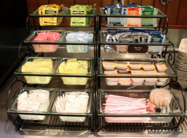 Drink Condiments and Tea Selection