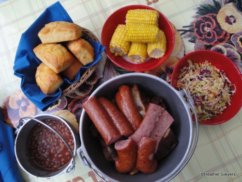 Dinner Items Served by the Bucket
