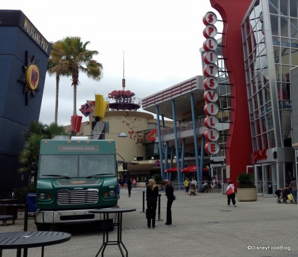World Showcase of Flavors Food Truck across from Splitsville