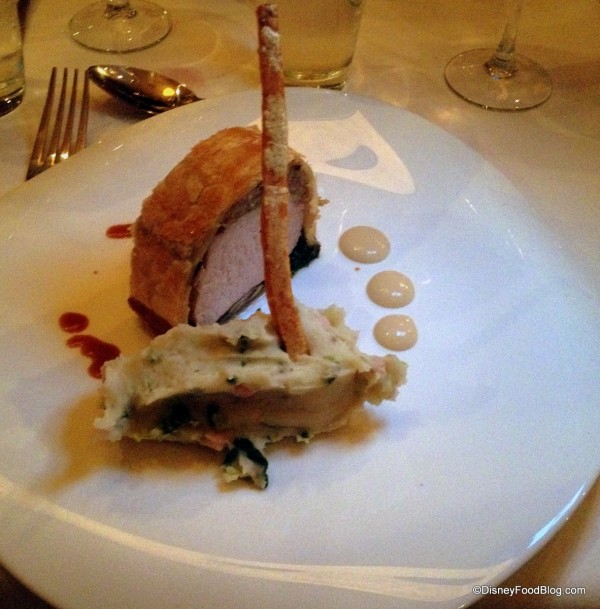 Guinness Glazed Roast Loin of Pork Filled with Sage and Onion Stuffing with Colcannon Potatoes