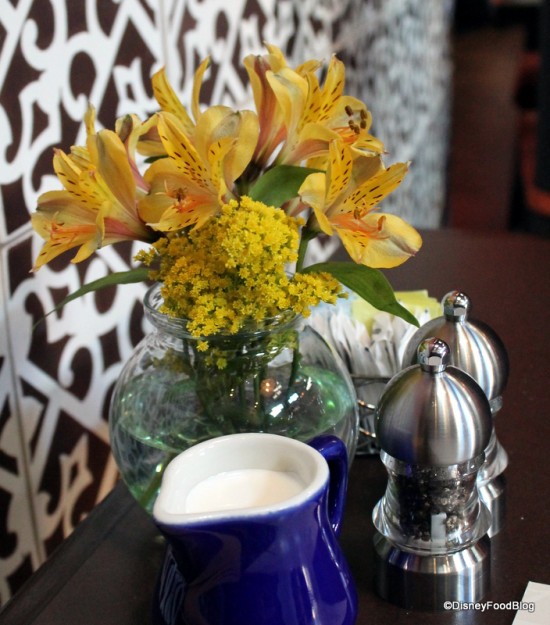 Fresh flowers on the table
