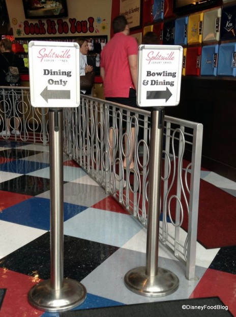 Splitsville entrance