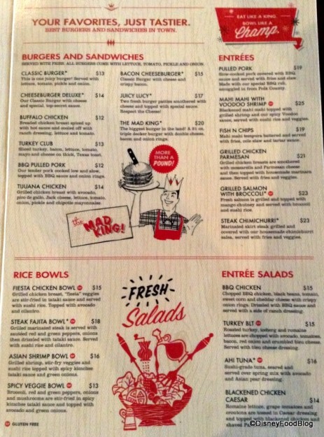 Splitsville Orlando Menu -- click to enlarge