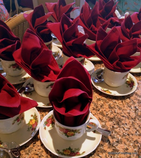 Teacups All Lined Up