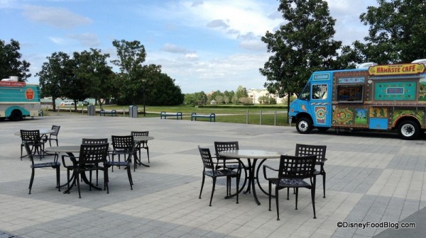 Tables near Food Trucks