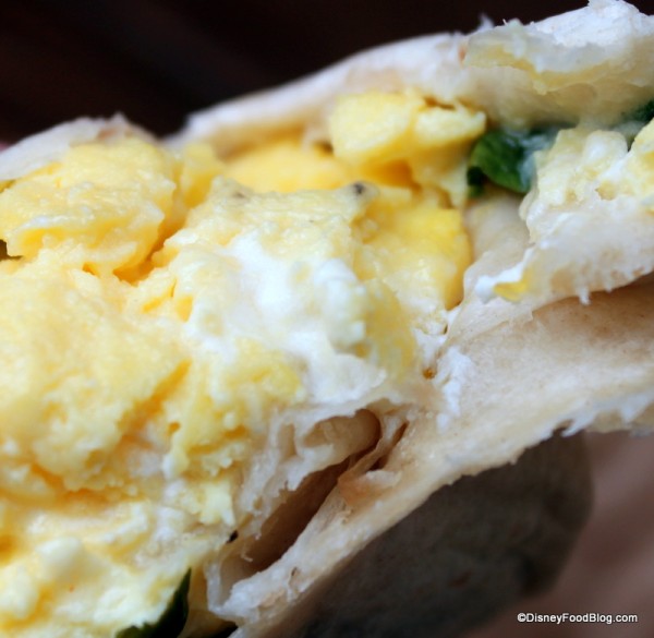 Hot Breakfast Wrap -- Up Close
