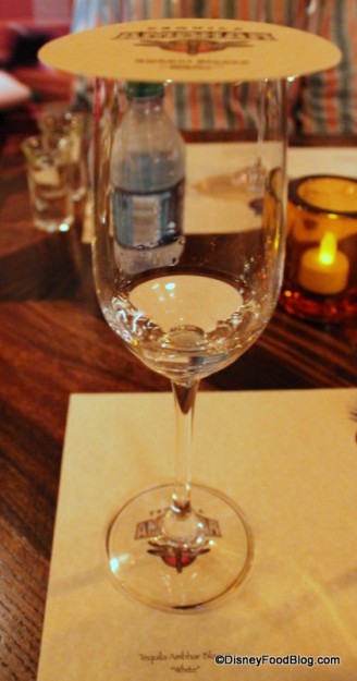 Covered Glass of Tequila Blanco