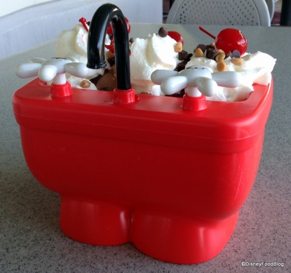 Mickey Kitchen Sink Sundae from behind