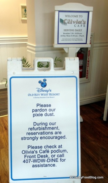 Refurbishment underway at Olivia's