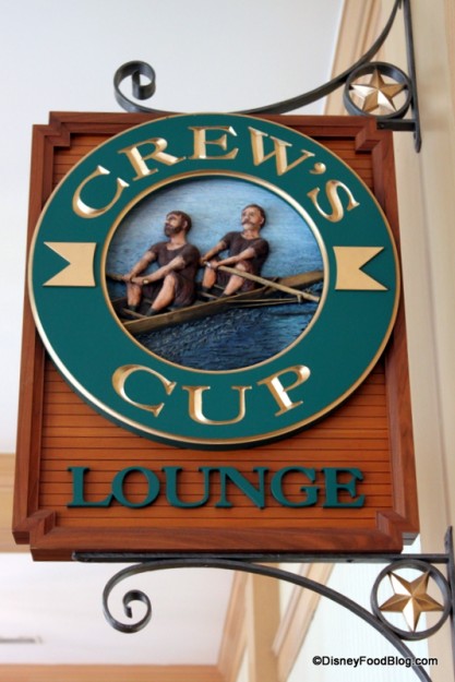 Crew's Cup Lounge Sign