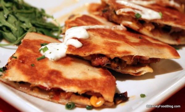 Smoked Chicken Quesadilla -- Up Close