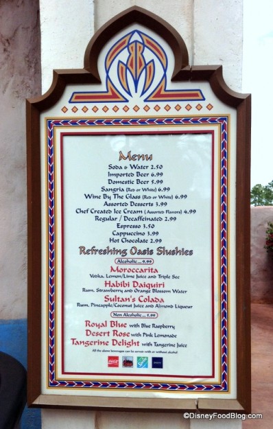 Spice Road Table Juice Bar Menu