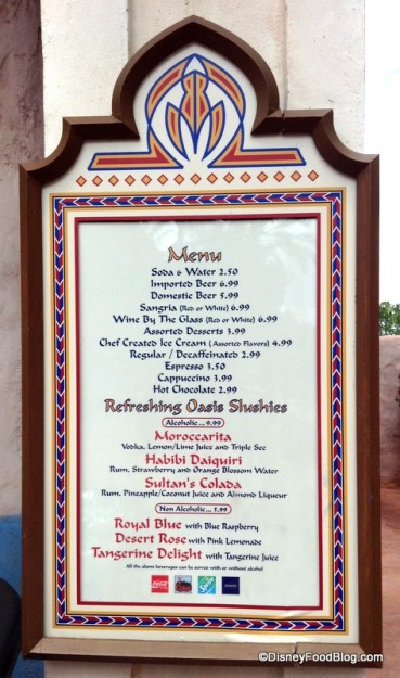 Spice Road Table Juice Bar Menu