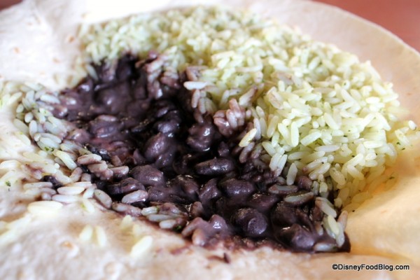 Black Bean and Cilantro Rice filling