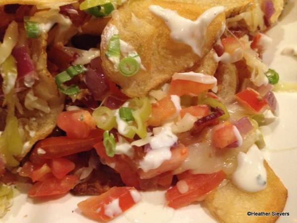 Smothered Potato Chips Close Up