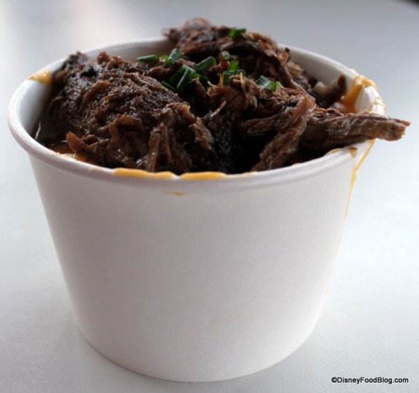 Full portion of Pot Roast Macaroni & Cheese