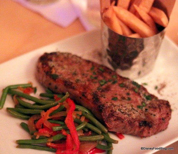 Grilled Strip Steak at Be Our Guest
