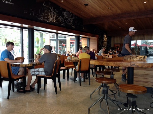 Indoor Seating at Starbucks