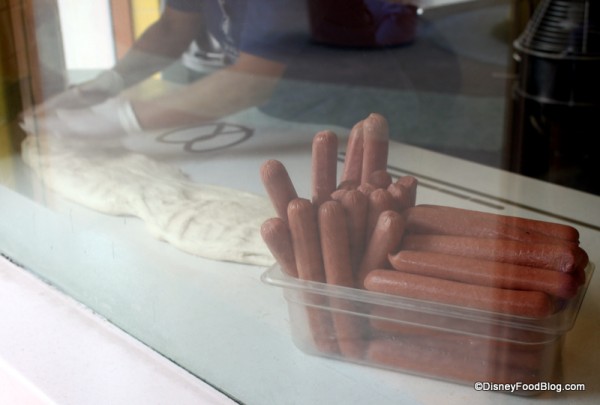 Pretzel Dough and Hot Dogs