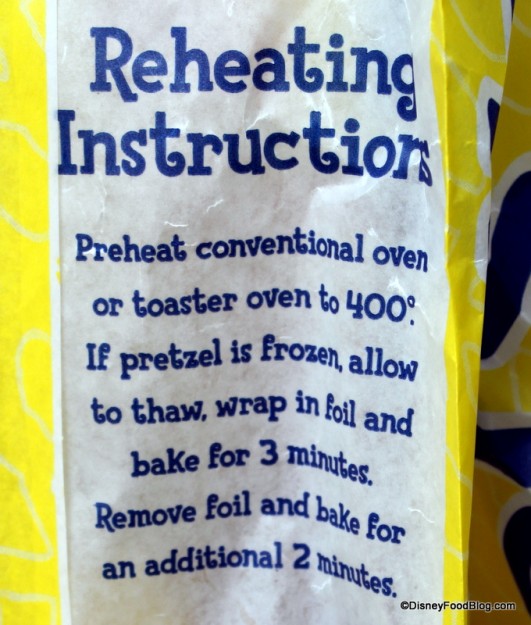 Reheating Instructions
