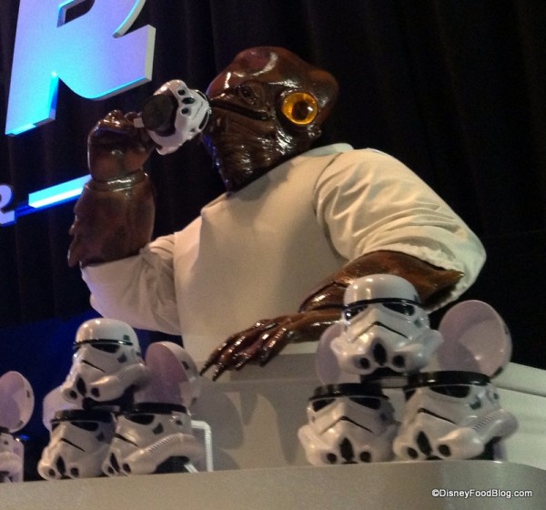 Admiral Ackbar takes a sip