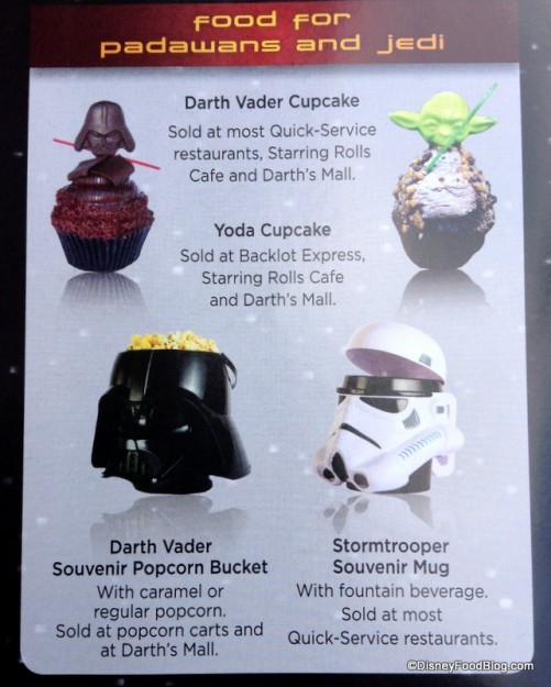 Star Wars Weekends snacks and locations