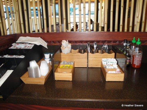 Condiments, Napkins, and Silverware