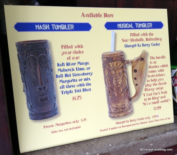 Tumbler sign at Upcountry Beverages