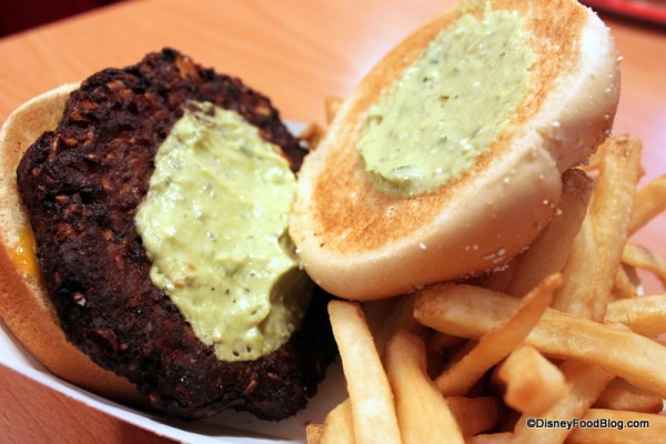 Black Bean Burger -- Under the Lid
