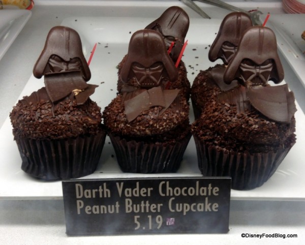 Darth Vader Chocolate Peanut Butter Cupcake