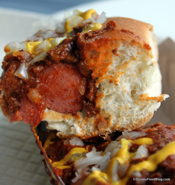 Coney Island Hot Dog --Cross Section