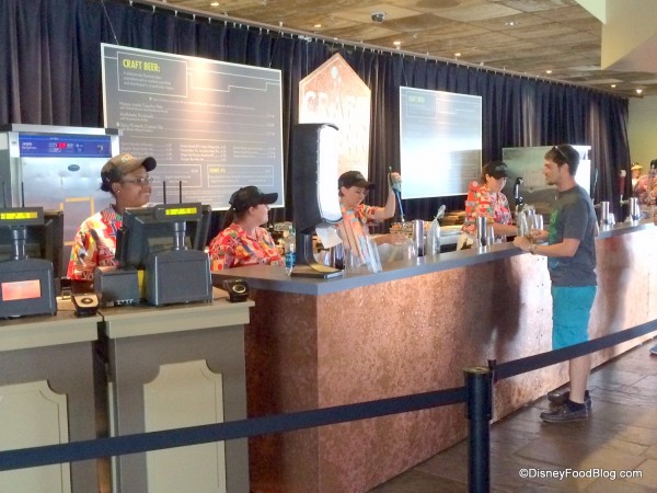 Craft Beer Counter inside Odyssey