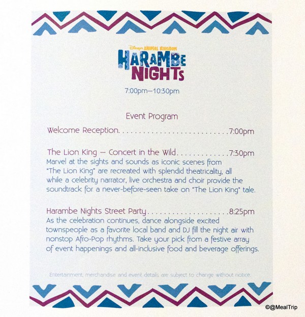 Event Program -- Click to Enlarge