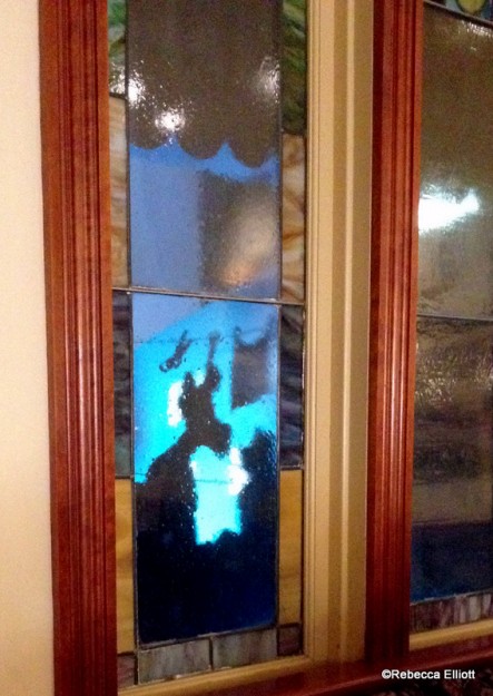 Lady and the Tramp About to Kiss Outside the Window