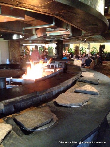 Live Kitchen Elements, Including This Grill, Are a Focal Point