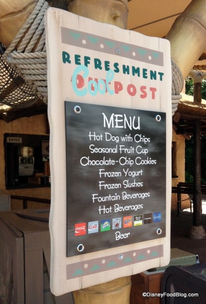 Refreshment Cool Post Menu