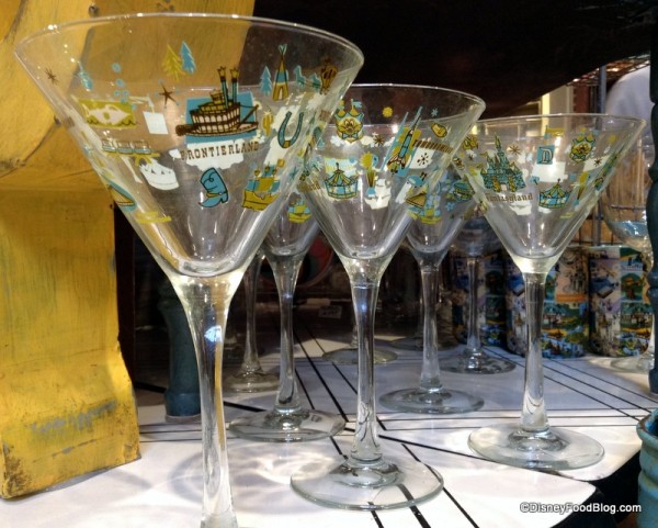 Magic Kingdom Map Stemmed Glass