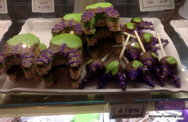 Maleficent Cake Pops and Krispy Treats