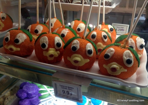 Orange Bird Candy Apples